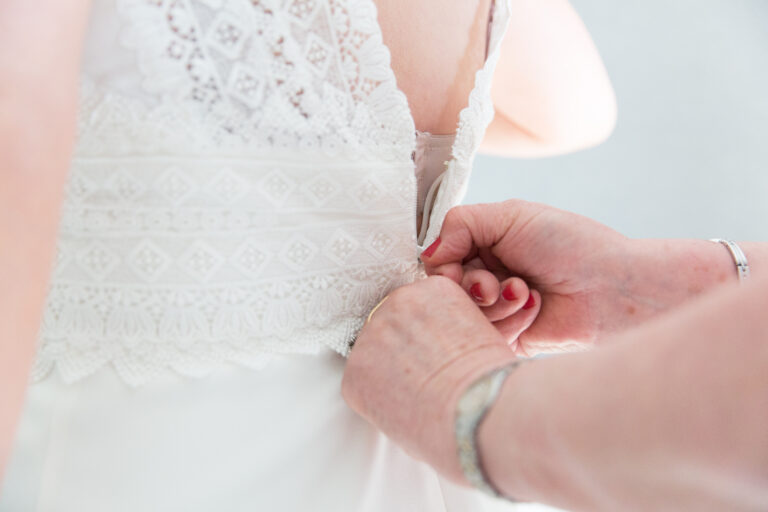 Wedding Event Planner Armée Aimée trouwjurk